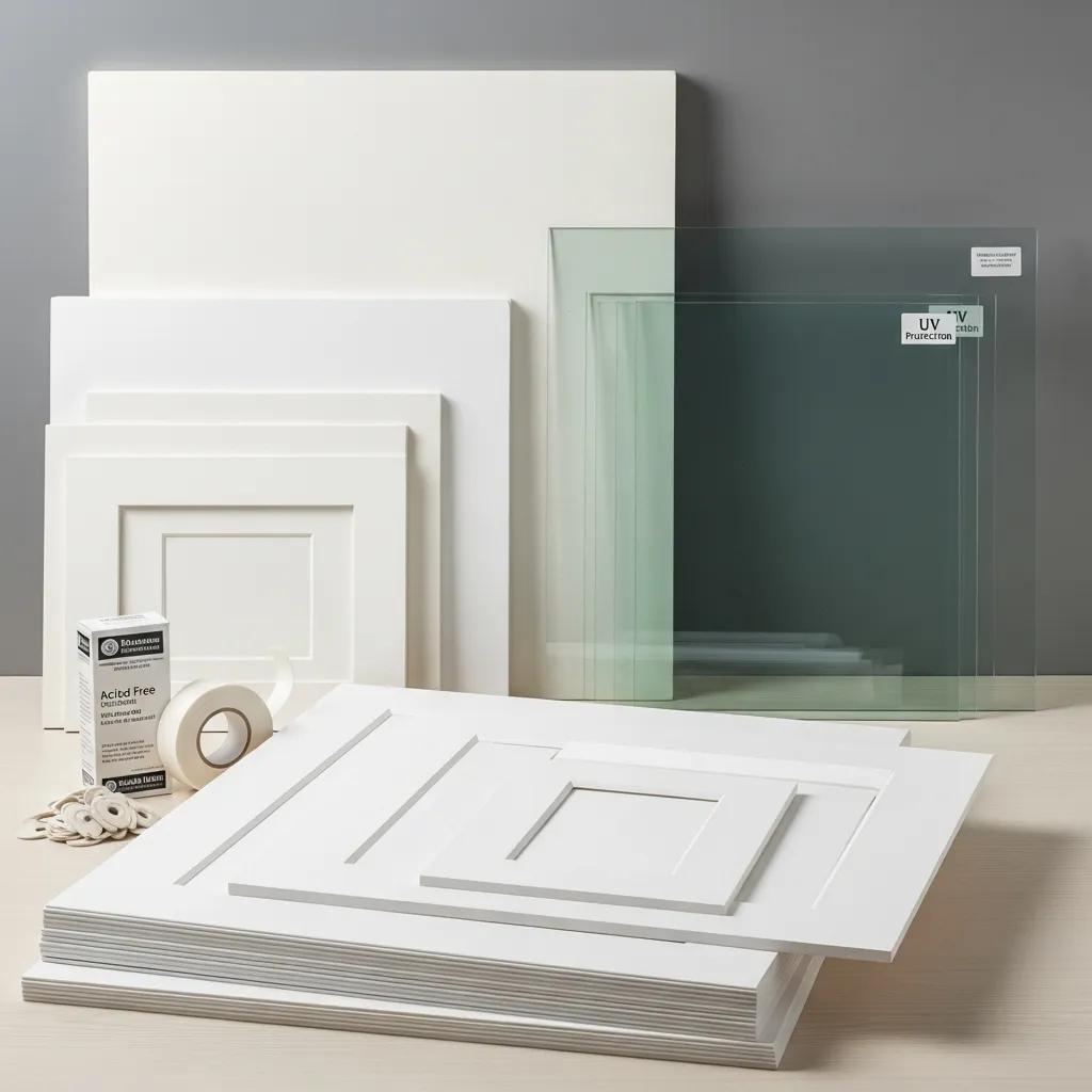 Collection of archival materials for preserving original artwork, showcasing quality and importance