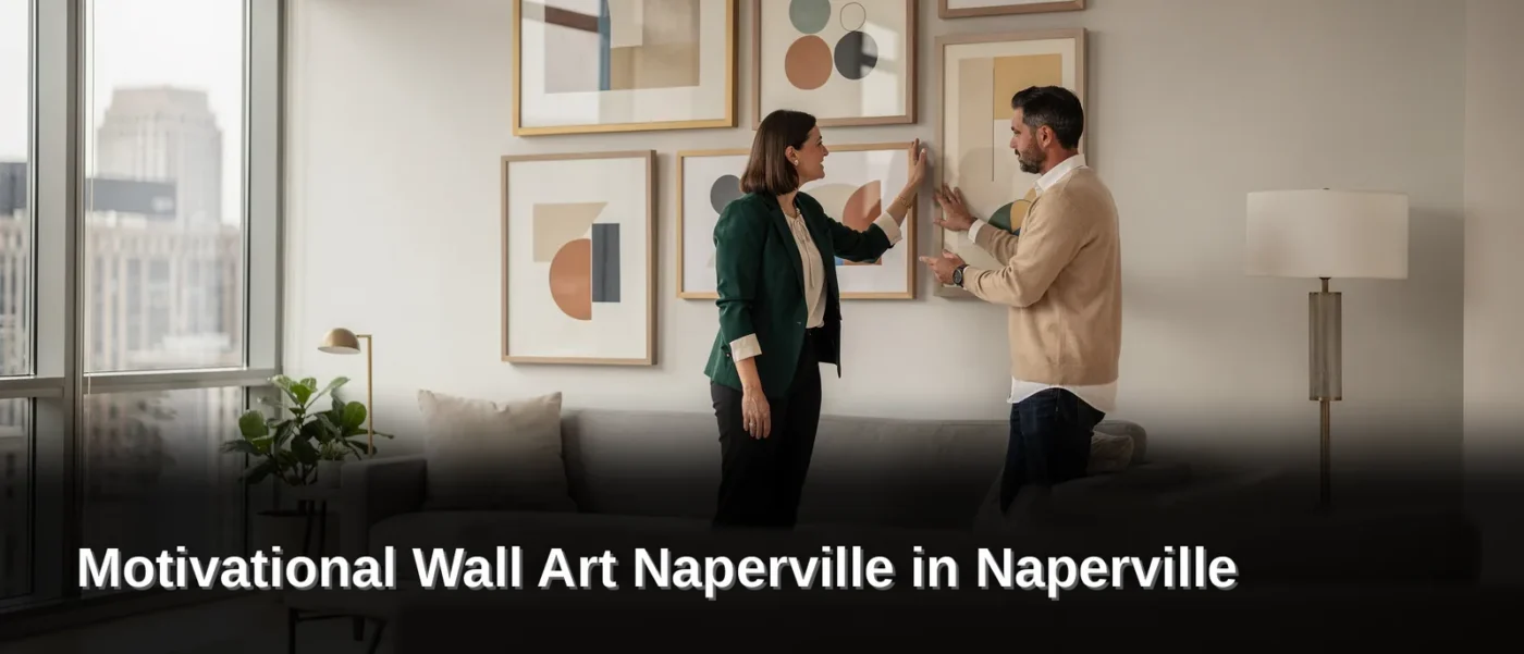 Effective wall art does far more than cover empty space on a Naperville office wall