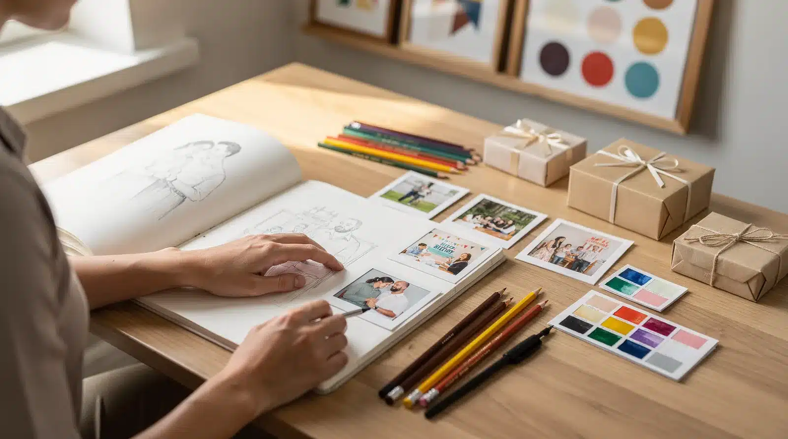 Personalized commissions begin with a conversation about the recipient, the occasion, and the desired finished